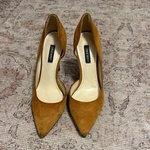 Nine West Suede D’Orsay Pumps in Camel Size 7.5